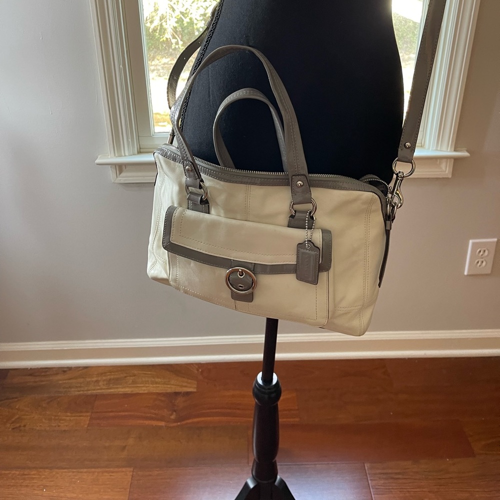 Coach Penelope M1193-F19129 Leather Convertible Satchel Crossbody bag-wallet set